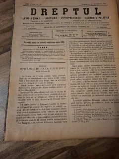 Dreptul, Revista de legislatiune, doctrina, jurisprudenta, economie politica,Anul XXXIV Nr.85 Decembrie 1905 - C.G.Dissescu, V.Athanasovici, Paul Negulescu, Al.Cerban, George G.Danielopolu