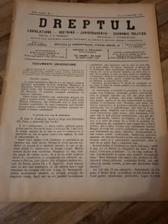 Dreptul, Revista de legislatiune, doctrina, jurisprudenta, economie politica,Anul XXXIV Nr.8 Ianuarie 1905 - C.G.Dissescu, V.Athanasovici, Paul Negulescu, Al.Cerban, George G.Danielopolu