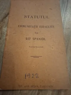 Statutul Comunității Israelite de Rit Spaniol - Rit Spaniol