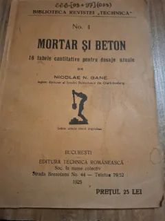 Mortar și Beton - Nicolae N. Gane