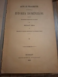 Acte și fragmente cu privire la Istoria Românilor - Neculai Iorga