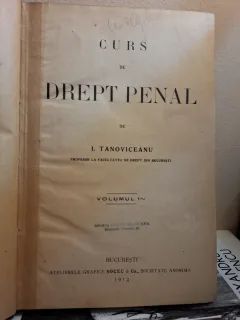 Curs de Drept Penal (vol.I) - I. Tanoviceanu