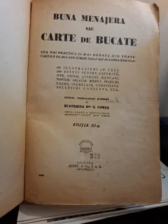 Carte de bucate pentru Buna Menagera (editia XI) - Ecaterina Dr. S. Comșa