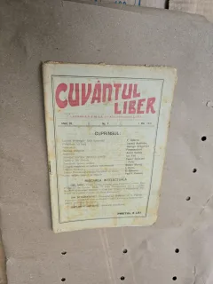 Cuvântul Liber - nr 7, 1 mai 1921