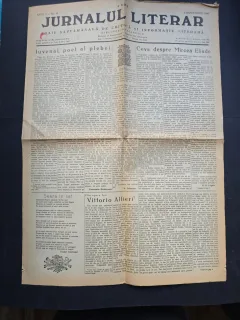 Ziarul Jurnalul Literar No. 36/Anul I - Director G. Călinescu