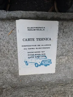 Dispozitive de alarma cu cifru electronic Dace 8836-121, 8836-126, 8836-128, carte tehnica