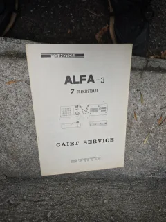 Caiet Service ALFA-3 - 711T3, 7 tranzistoare