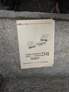 Radiocasetofon auto stereo 2341 Rally, instructiuni de folosire