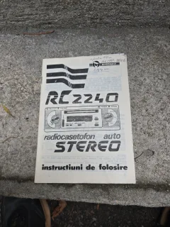 Instructiuni de folosire radiocasetofon audio stereo RC2240