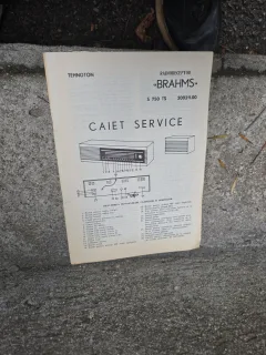Caiet Service radioreceptor Brahms S 750 TS