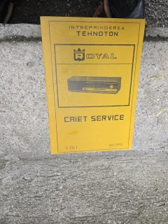 Caiet Service radio Royal S 734 T