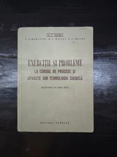 Exerciții și probleme la cursul de procese și aparate din tehnologia chimică - K. F. Pavlov, P. G. Romanțov, M. P. Malcov, A. A. Noscov