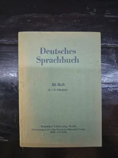 Deutsches Sprachbuch. III Heft