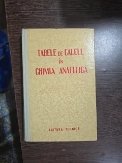 Tabele de calcul în chimia analitică