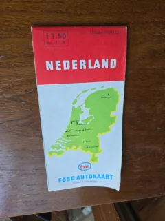 Nederland, esso autokaart 1981/82