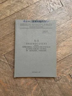 A-11 Instructiuni pentru aprecierea conducerii focului si aplicatiilor tactice in artileria terestra