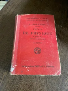 A. Boutaric Precis de physique (1928)