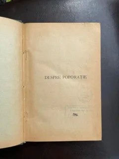 A. C. Cuza Despre poporatie