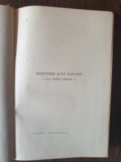 A. Daudet - Histoire dun enfant