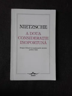 A DOUA CONSIDERATIE INOPORTUNA - NIETZSCHE