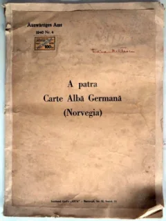 A PATRA CARTE ALBA GERMANA - AUSWARTIGES AMT 1940 *NR. 4 (NORVEGIA)