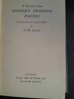 A selection from modern swedish poetry - C.D. Locock