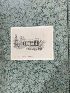 A travers le Monde (Traversarea lumii- carte veche in franceza) Ex Libris - Hubert Sangnier