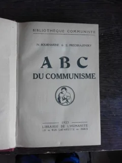 ABC DU COMMUNISME - N. BOUKHARINE  (CARTE IN LIMBA FRANCEZA)