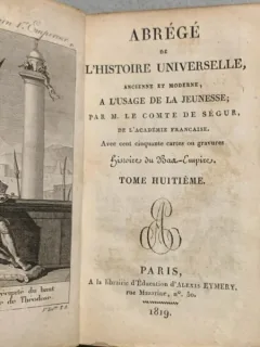 Abrege de l histoire universelle - M. Le Comte de Segur