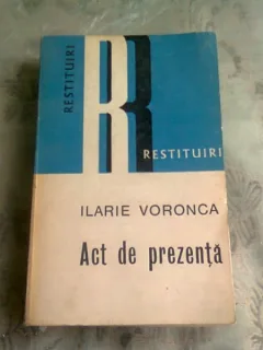 ACT DE PREZENTA - ILARIE VORONCA