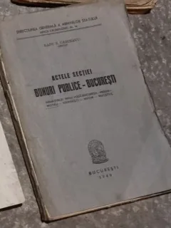 Actele Sectiei. Bunuri Publice - Bucuresti. Manastirile: Mihai Voda-Bucuresti, Motru, Namaesti, Nifor, Nucetul