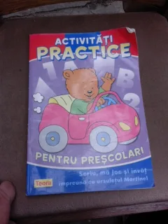 Activitati practice pentru prescolari. Scriu, invat si ma joc impreuna cu ursuletul Martinel
