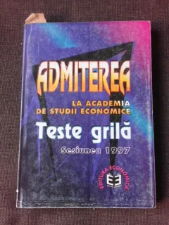 Admiterea la Academia de Studii Economice, teste grila, sesiunea 1997
