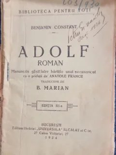 Adolf - Benjamin Constant
