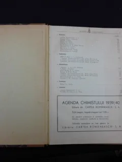 AGENDA CHIMISTULUI 1939/40