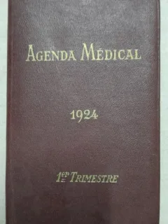 Agenda Medical des Laboratoires Colin 1e trimestre, 1924, contine si reclame