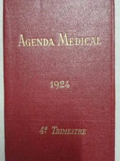 Agenda Medical des Laboratoires Colin 4e trimestre, 1924, contine si reclame