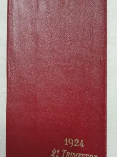 Agenda Trimestriel de la Medicine Internationale, 2e trimestre, 1924, contine si reclame