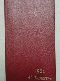 Agenda Trimestriel de la Medicine Internationale, 4e trimestre, 1924, contine si reclame