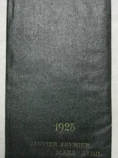 Agenda Trimestriel de la Medicine Internationale, janvier fevrier mars april, 1925, contine si reclame