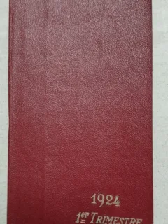 Agenda Trimestriel de la Medicine Internationale, premiere trimestre, 1924, contine si reclame