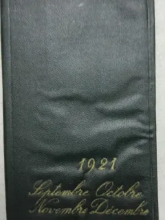 Agenda Trimestriel de la Medicine Internationale, septembre octobre novembre decembre, 1921, contine si reclame