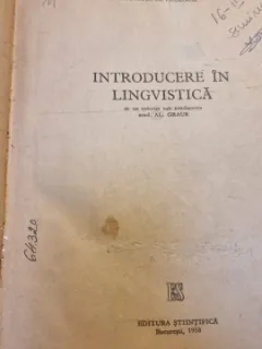 Al. Graur - Introducere in Lingvistica