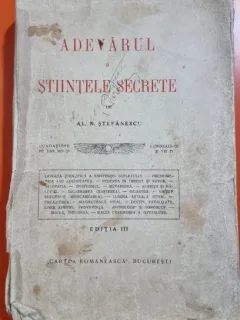 Al. N. Ștefănescu - Adevărul și Șțtiințele Secrete