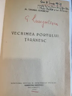 Al. Tzigara-Samurcas - Vechimea Portului Taranesc