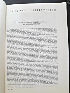 Al XVI-lea Congres International de Istoria Stiintei