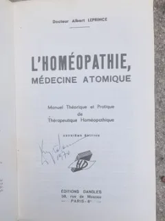 Albert Leprince - L'Homeopathie Medecine Atomique