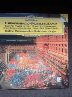 Albinoni* • Pachelbel*, Berliner Philharmoniker • Herbert Von Karajan ‎– Albinoni: Adagio • Pachelbel: Canon, vinyl