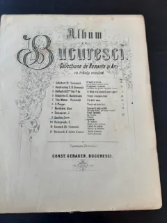 ALBUM BUCURESTI, COLECTIE DE ROMANTE SI ARII, CU TEXTE ROMANESTI