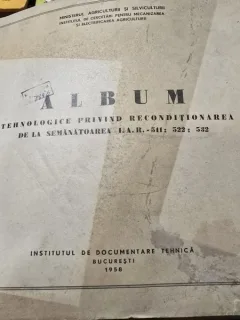 Album cu fisele tehnologice de reconditionare a pieselor de la Semanatoarea I.A.R. - 511, 522, 532
